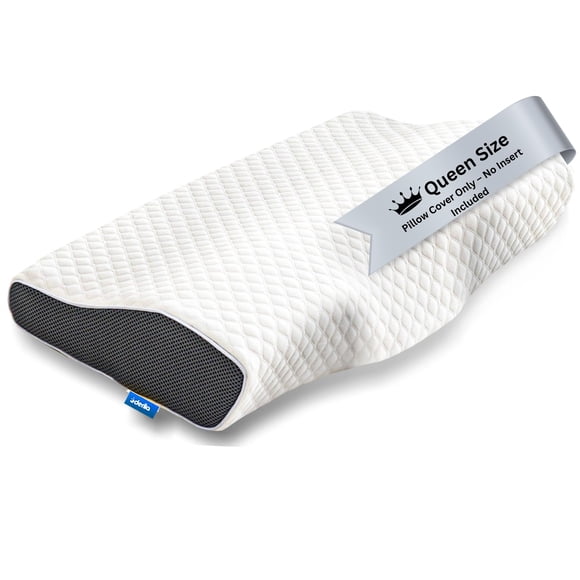 Funda de almohada Derila tamaño Queen de espuma viscoelástica, blanca