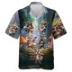 thumbnail image 3 of Camisas con estampado 3D de animales lindos y gráficos de mapache kawaii para hombres, camisas de playa, blusas casuales de manga corta con solapa y botones para vacaciones, 3 of 5