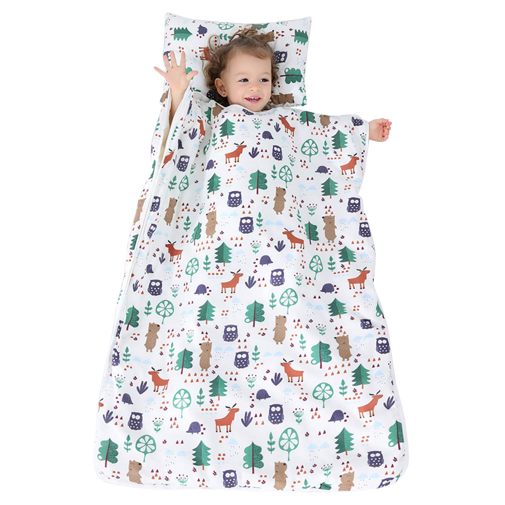 Kids Nap Mat with Removable Pillow Toddler Nap Pad for Preschool