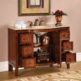 thumbnail image 3 of Silkroad Exclusive Transitional Travertine Bathroom Vanity- Single Sink - 48 in. Wide, 3 of 4