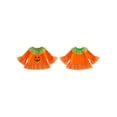thumbnail image 2 of RUINIXCW Kids Halloween Pumpkin Costume Toddler Baby Girl Halloween Outfit Fall Sequined Ruffled Long Sleeve Tops Cosplay Costume Holiday Clothes, 2 of 10