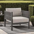 thumbnail image 3 of Mareike Aluminum and Rope Outdoor Sofa in Brown, 3 of 16