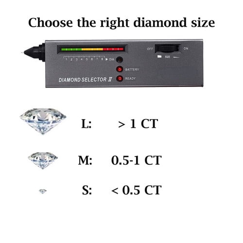 Diamond Tester Pen, Professional Jewelry Diamond Tester with 60X Jewelry Loop Magnifier, Diamond Selector for Novice and Expert (Non-Rechargeable)