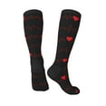 thumbnail image 5 of Lsque Cardiogram and Heart Printed Crew Socks Men's Women's LightWeight Thin Casual Calf Socks ,Knee High Socks,Cotton Socks, 5 of 9