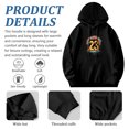 thumbnail image 4 of Women's Long Sleeve Hoodie Pullover with Pockets - Colorful ' 23 ' Design Surrounded by Abstract Balloons & Clouds on Gradient Background, 4 of 7