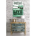 thumbnail image 3 of Nashville, Tennessee, Horizontal Guitar, Teal Screenprint (24x36 Giclee Gallery Art Print, Vivid Textured Wall Decor), 3 of 3