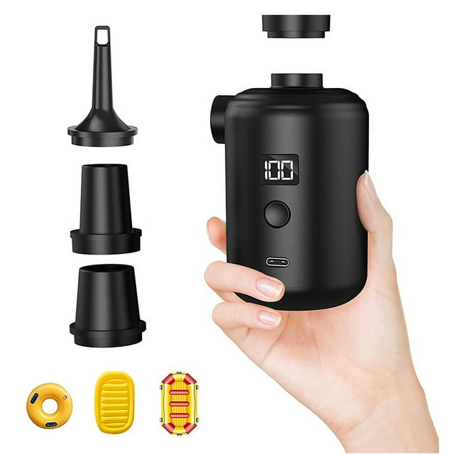 Huluwajiuyeye Water Separator Air Compressor Blower Attachments Fantik Portable Air Inflator With Digital Display For Outdoor Camping Air Mattress Tires Inflatables Fast Inflation Deflation