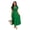 Green, variant on NAYTOAO Womens Midi Dress Summer Casual A Line Maxi Shirt Dresses Spring Short Sleeve Button Front V Neck Pockets Work Dress
