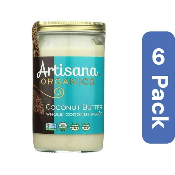 Artisana Organic Raw Coconut Butter 14 oz (Pack of 6)