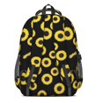 thumbnail image 3 of Sunflower and Outline Black Pattern Cute School Backpack Bag with Padded Back and Adjustable Shoulder Straps 16.9 X 12.6 X 5.9 Inches, 3 of 5