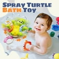 thumbnail image 2 of Bath Toys for Toddler 1-3, Sprinkler Turtle Bath Toy with 5 Rings, Spray Wter Toys for Kids Ages 1 2 3 4 5 Year Old Girl Boys Gifts, 2 of 8