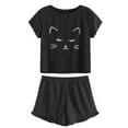 thumbnail image 1 of Maoww Pyjama Décontracté pour Femmes Ensemble de Nuit Manches Courtes Haut et Shorts Dessin Animé, 1 of 8