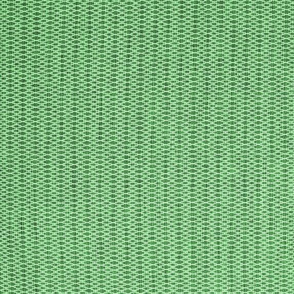 Ahgly Company Indoor Square Abstract Emerald Green Contemporary Area Rugs, 7' Square