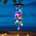 thumbnail image 1 of Campanillas de viento solares Zeiliuled, coloridas luces exteriores, 1 of 7