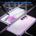 thumbnail image 5 of JETech 3 in 1 Matte Case for Samsung Galaxy A35 5G with 2-Pack Tempered Glass Screen Protector, Translucent Frosted Shockproof Phone Cover with Camera Protection (Lilac), 5 of 6