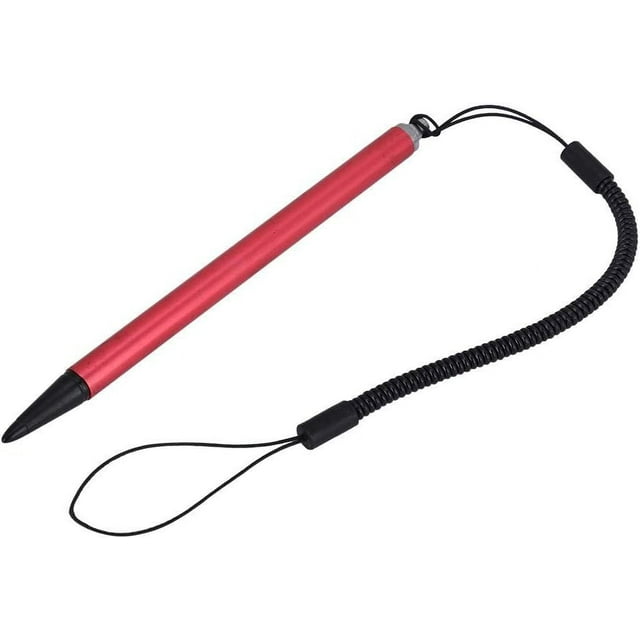 ZOUSSIQI Stylo Tactile Universel, Stylo de Peinture Tactile Résistif Noir/argent/rouge pour Écran de Tablette POS PDA Navigateur avec Corde à Ressort Suspendue (Rouge) CA919-45182
