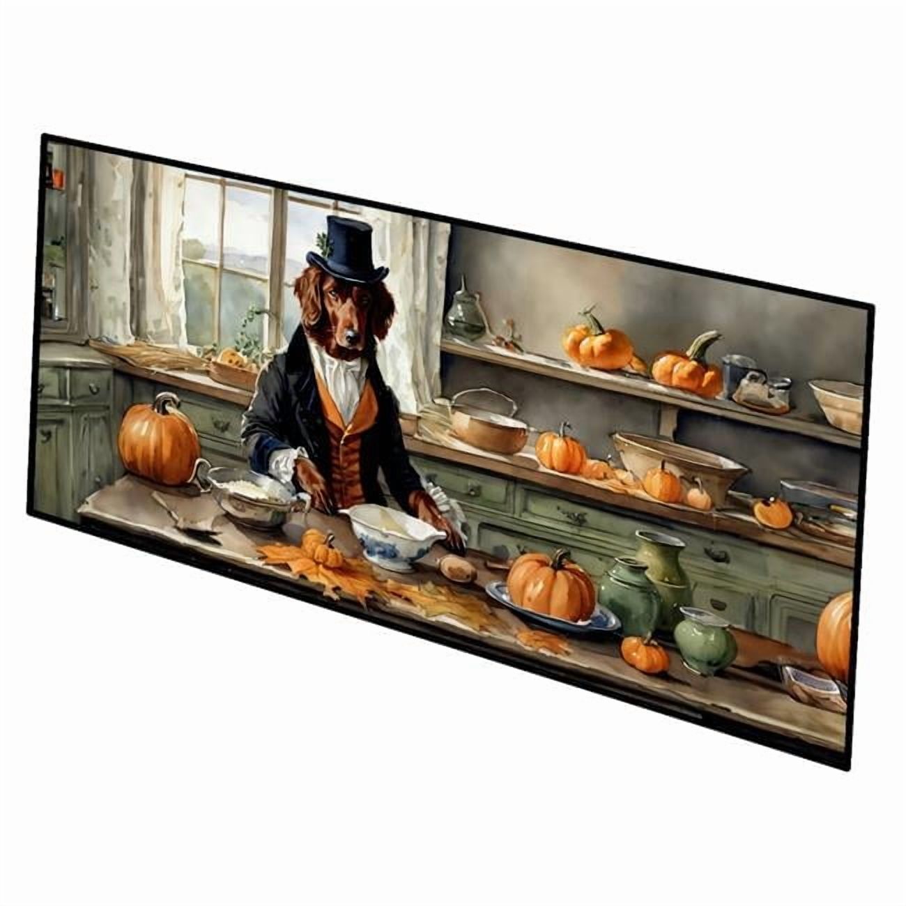 Miniature Pinscher Fall Kitchen Pumpkins Runner Mat 28x58 58 in x 28 in