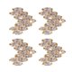 thumbnail image 1 of Golden Heart Shape Nail Art Accessory for Manicure Decoration Made of Synthetic Material 4 Pieces, 1 of 5