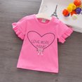 thumbnail image 4 of Little Girls Cute Graphic Tees Short Sleeve Versatile Tshirt Tops, 4 of 4