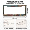 thumbnail image 7 of Aluminum License Plate Frame 2 Pack Car Exterior Accessory Car Tag Holder for Front Rear Plates Cars Decor Snowman and Gift Box, 7 of 7