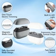 thumbnail image 5 of Electric Nail Clippers, 2026 3 in 1 Easy Clip Electric Nail Clippers for Seniors,Polishing Clipper with LED Light & Nail Scraps Storage,Painless Toe Fingernail Trimmer for Seniors Adult(1PC,Gray), 5 of 7