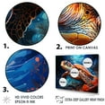 thumbnail image 3 of Designart "Modern Marine Turtle Illustration V" Animals Turtle Floater Framed Canvas Wall Art, 3 of 5
