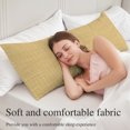 thumbnail image 4 of Yellow Body Pillow Cover, Pillowcase Protectors with Zipper, Breathable Decorative Throw Pillow Case Cover, Rustic Farmhouse Solid Color Pillow Shams for Couch Sofa 20x54Inch, 4 of 9