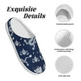 thumbnail image 5 of Lsque Dragon Pattern Womens Comfort Cotton on Scuff With Memory Foam and Anti-skid Sole Slipper-46/47, 5 of 7