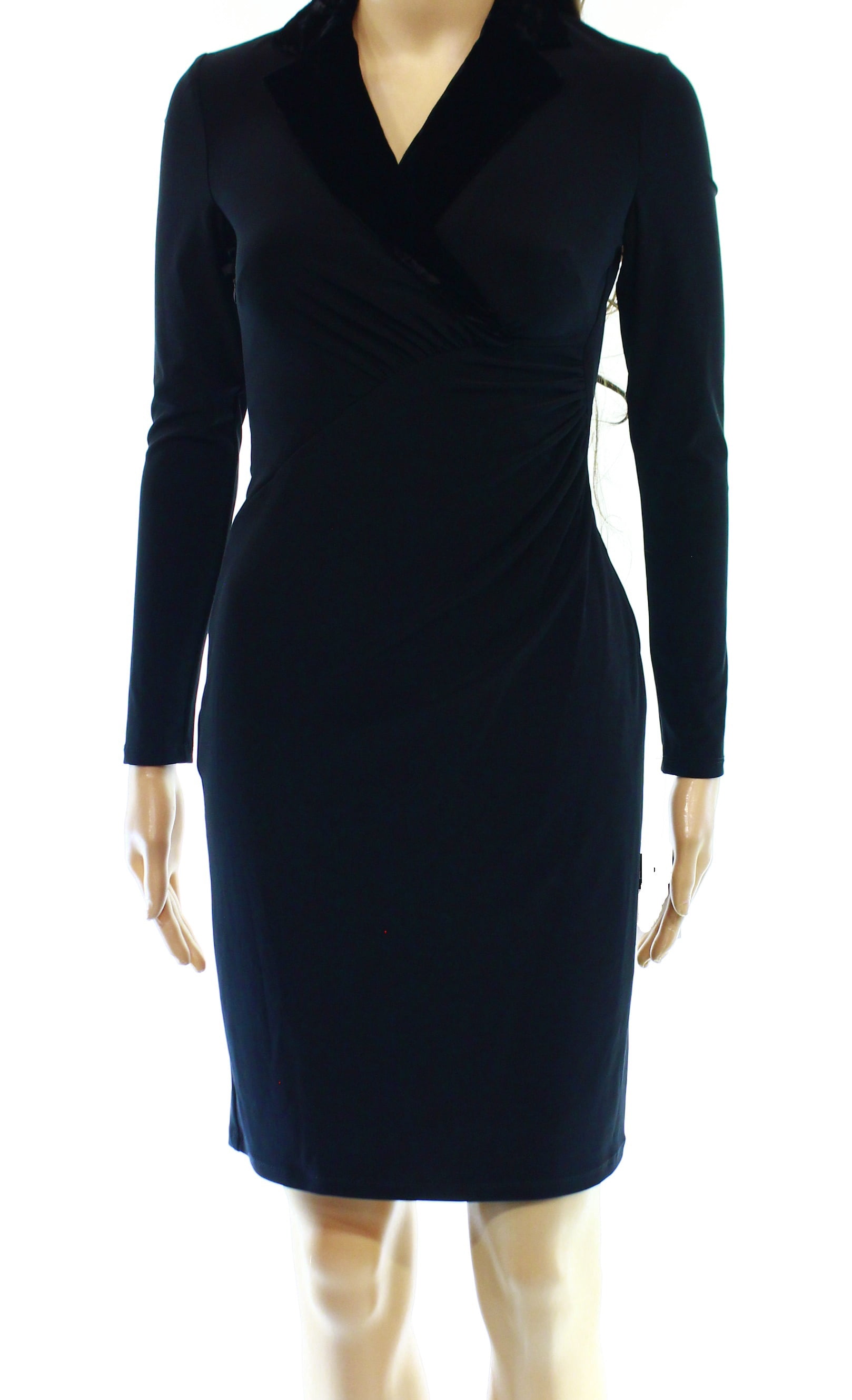 ralph lauren ruched dress