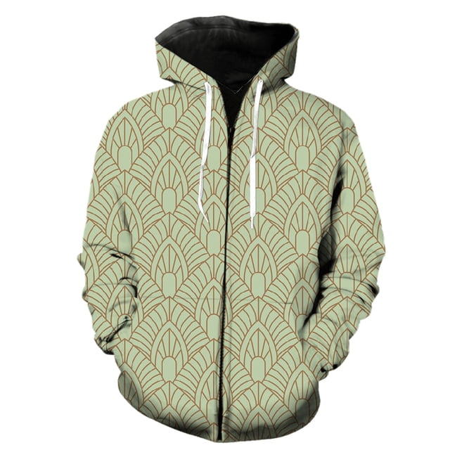 Sudadera con capucha y cremallera con estampado abstracto para hombre, divertida ropa de calle para adolescentes, con estampado 3D, estilo hip hop, informal, de manga larga, estilo Harajuku, de gran t