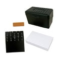 thumbnail image 1 of Juego de porta tarjetas de índice Porta tarjetas de memoria Porta tarjetas de presentación Recetas para el hogar Tarjetas Negro, 1 of 9