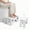Gray, variant on SXlianshun Folding Toilet Stool 7 Inch , Portable Squatting Stool for Bathroom, Space Saving Collapsible Poop Stool with Non-Slip Feet, Ideal for Constipation Relief & Natural Squatting Posture