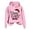 Pink, variant on Nana Claus Christmas Hoodies for Women 2025 Long Sleeve Grandma Christmas Hooded Sweatshirt Pullover Tops