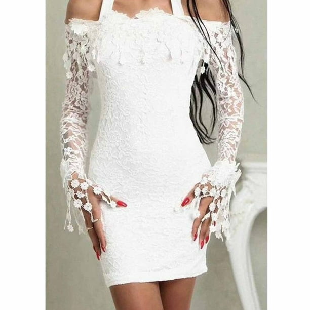 Sexy white off hotsell the shoulder dress