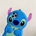 thumbnail image 3 of Funda de silicona Blue Stitch para iPhone 13 Pro 3D de dibujos animados de animales, lindas y divertidas fundas protectoras suaves con personajes Kawaii, carcasa de piel divertida y fresca para niños, adolescentes, niñas y chicos para iPhone 13 Pro Max 6,7 pulgadas oso de fresa Electrónica, 3 of 5