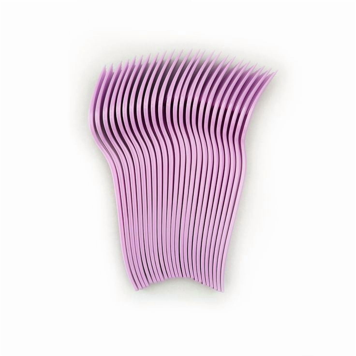 Way To Celebrate Disposable Plastic Forks, Lilac, 24 Pieces
