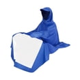 thumbnail image 4 of Chubasquero para montar, poncho de lluvia largo, ligero y portátil con capucha y cordón, 4 of 9