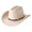 Beige, variant on RUINIXCW Western Cowboy Hat for Men Women Cowgirl Hat Classic Felt Roll Up Fedora Hat with Buckle Belt Wide Brim Jazz Hat Themed Party Cap Wedding Party Costume