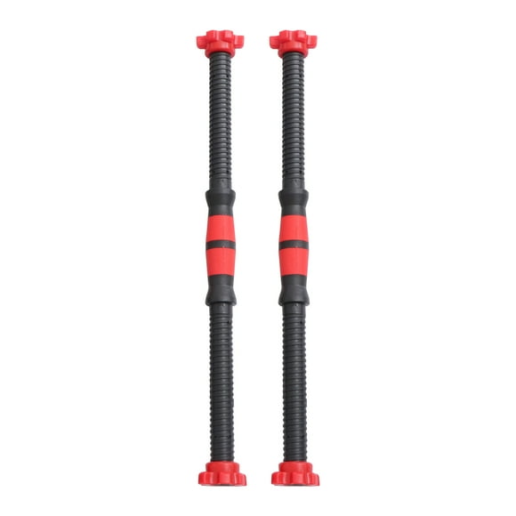 Juego de 2 barras de mancuernas de 50 cm con collarín giratorio para levantamiento de pesas y 4 tuercas para entrenamiento de fuerza (color aleatorio).