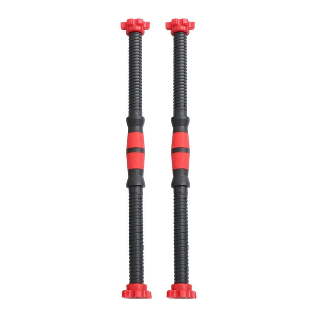 2pcs 50cm Dumbbell Bars Dumbbell Handles Weight Lifting Spinlock Collar Set with 4pcs Nuts for Gym Barbells Dumbbell Bars Strength Training (Random Color)