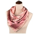 thumbnail image 2 of Bandeau Foulards pour Femmes Sensation Soie Foulard Carrée Imprimée Fleurs Bandanas, 2 of 3