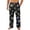 Black-A#100806aa, variant on Christmas Mens Flannel Pajama Pants Snowflake Snowman Winter Fuzzy Mens Fleece Pj Bottoms Baggy Elastic Waist Straight Leg Lounge Pant for Men
