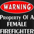 thumbnail image 3 of CafePress - Female Firefighter Property Women's Dark Pajamas - Women's Short Sleeve Print T-Shirt and Pants Dark Cotton Pajama Set, 3 of 7
