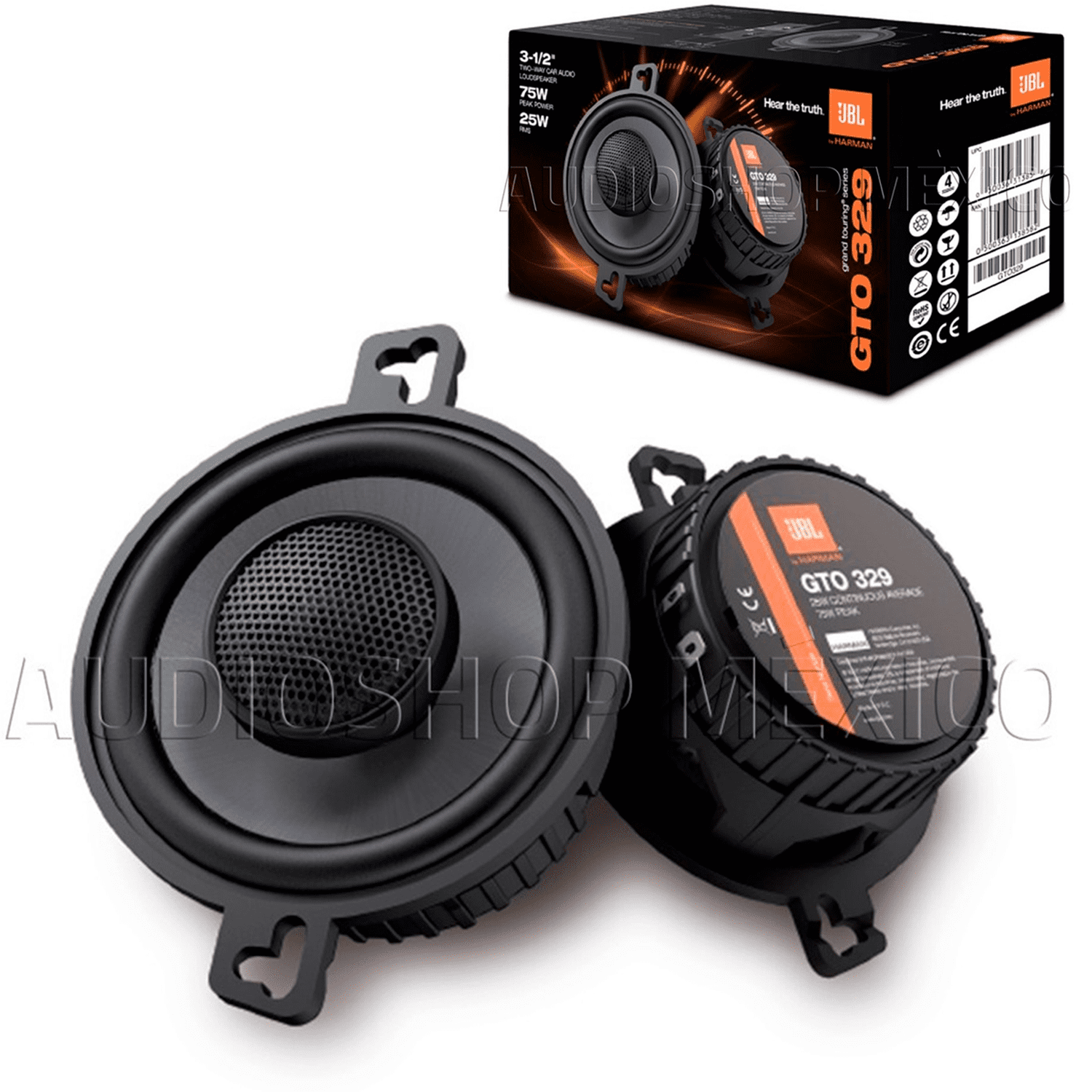 JBL. 3.5インチ 2way コアキシャルスピーカー GTO329 GTO329 | This 8.7 cm 2-way custom fit speaker fits directly
