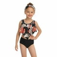 thumbnail image 2 of Jacenvly New Parent-Child Swimsuit Clearance Soft Cozy Plus Size Swimwear Trendy Swimwear Parent-Child Outfitmother Daughter Swimsuit Set Children'S and Girls Split Swimsuit Set Black, 2 of 7
