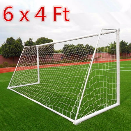 6 x 4FT Football Soccer Goal Post Net For Kids Outdoor Football Match Training （Net