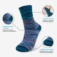 thumbnail image 5 of Mens Dress Socks - 5 Pairs Mens Socks, CaiDieNu Breathable Crew Socks Non Binding Cotton Socks for Work Business Leisure Home Size 11-13, 5 of 7