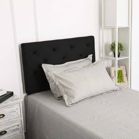 Upholstered Headboard Twin Size Fabric with 4 Adjustable Positions - Walmart.com