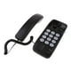 thumbnail image 5 of Teléfono Pequeño Universal con Cable Teléfono Fijo de Escritorio Teléfono Colgante Oficina en hogar Negro, 5 of 8
