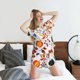 thumbnail image 5 of Balery Autumn Pumpkins Fall Leaves Conjunto de Pijama para Mujer con Estampado, Dos Piezas de Manga Corta y Shorts, Ropa de Dormir Suave con Cuello Redondo y Bolsillos-4X-Large, 5 of 6